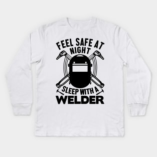 Feel safe at night sleep with a Welder Kids Long Sleeve T-Shirt